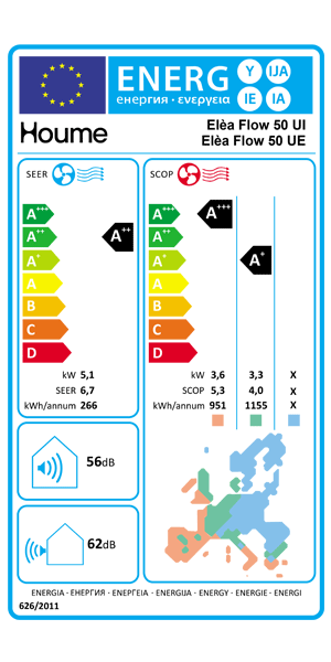 Condizionatore Houme Elèa Flow 18000 BTU R32 Inverter A++ WiFi