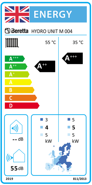 Pompa di calore aria acqua Beretta Hydro Unit M 4 kW Monoblocco Monofase Inverter R32 A++