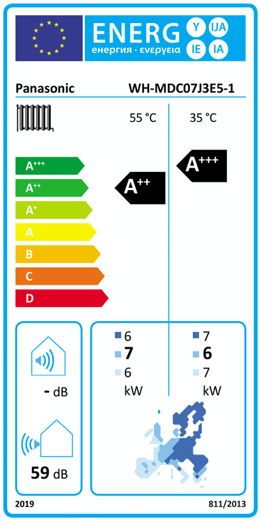 Pompa di calore aria acqua Panasonic Aquarea 7 kW R32 Inverter A++ MONOFASE MONOBLOCCO