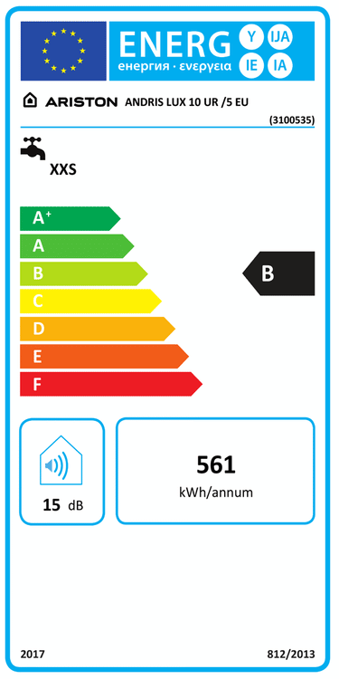 Scaldabagno Ariston Andris Lux Sottolavello 10 litri