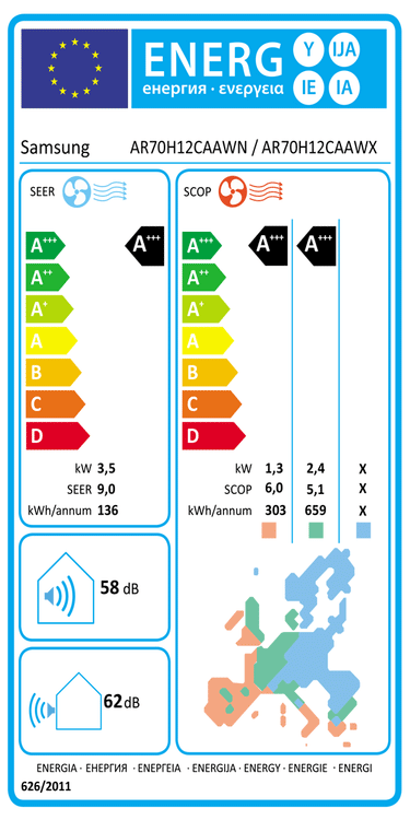 Condizionatore Samsung WindFree Première Plus 12000 BTU R32 Inverter AI WiFi A+++/A+++ - Essential White 