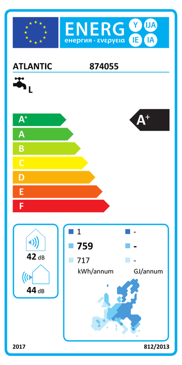 Scaldabagno a pompa di calore Atlantic Calypso Access 150 L classe A+ WiFi