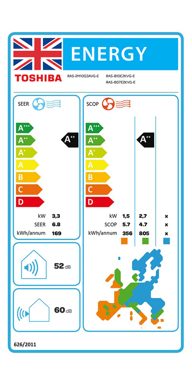 Condizionatore Toshiba SHORAI Edge White dual split 5000+5000 BTU inverter A++ wifi unità esterna 3.3 kW