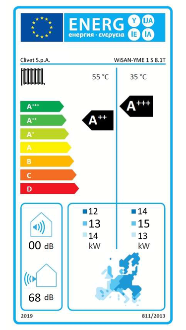 Pompa di calore aria acqua Clivet Edge EVO 2.0 EXC 16 kW R32 Inverter WiFi A+++ - TRIFASE MONOBLOCCO