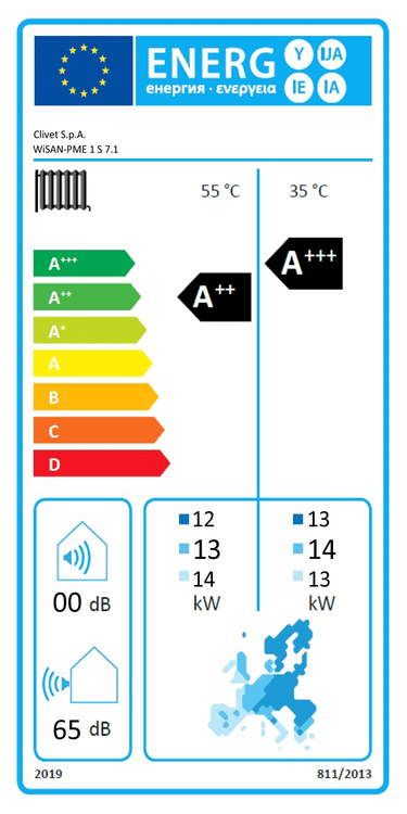 Pompa di calore aria acqua Clivet Edge F 14 kW R290 WiFi A+++ - MONOFASE MONOBLOCCO