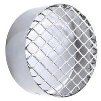 Griglia aspirazione antintrusione per scarico fumi caldaia a condensazione diam. 80 mm. inox