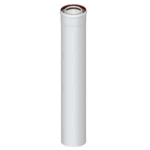 Elemento dritto coassiale universale m/f ø 60/100 da 1000 mm. per scarico fumi