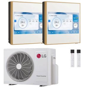 Condizionatore LG ARTCOOL Gallery LCD dual split 9000+12000 BTU inverter A+++ wifi unità