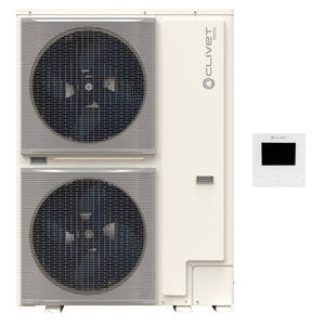Pompa di calore aria acqua Clivet Edge EVO 2.0 EXC 18 kW inverter WiFi A+++ - MONOBLOCCO TRIFASE