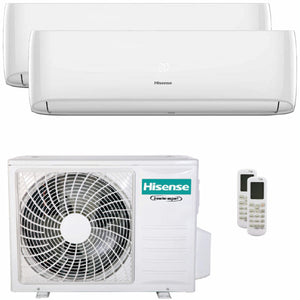Condizionatore Hisense Hi-Comfort 2025 dual split 12000+18000 BTU inverter A++ wifi unità esterna