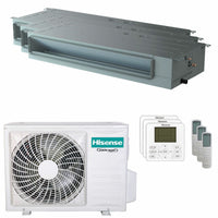 Condizionatore Hisense Canalizzabile ADT trial split 9000+9000+12000 BTU inverter A++  unità esterna 6.3 kW