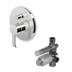 Set miscelatore vasca-doccia Zucchetti SUP + corpo incasso R99684 Zucchetti