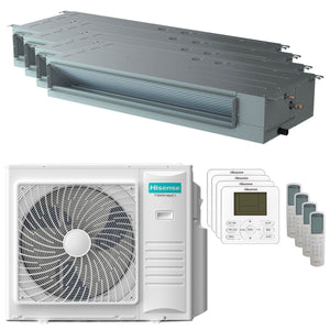Condizionatore Hisense Canalizzabile ADT quadri split 9000+9000+12000+12000 BTU inverter A++ unità e
