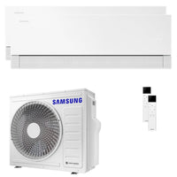 Condizionatore Samsung WindFree Première dual split 7000+24000 BTU inverter A++ wifi unità esterna 8 kW Essential White