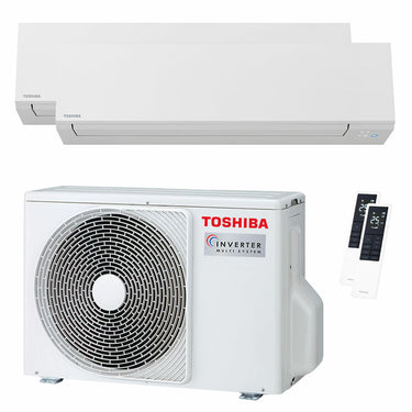 Condizionatore Toshiba SHORAI Edge White dual split 7000+16000 BTU inverter A++ wifi unità esterna 5.2 kW