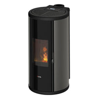 Stufa a pellet Cadel Sound 5 UP ad aria 5,5 kW - WiFi TITANIUM