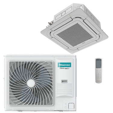 Condizionatore Hisense Cassetta 90x90 Flusso Circolare 36000 BTU R32 Inverter A++