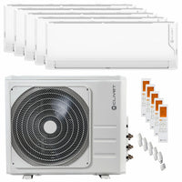 Condizionatore Clivet Cristallo 2 penta split 9000+9000+9000+9000+12000 BTU inverter A++ wifi unità esterna 12.3 kW