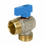 Valvola a sfera Enolgas Reverso con attacco multistrato leva blu 1" x 1"