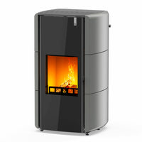 Stufa Policombustibile Girolami Edge 26 24 kW Idro con kit a.c.s. - grigio