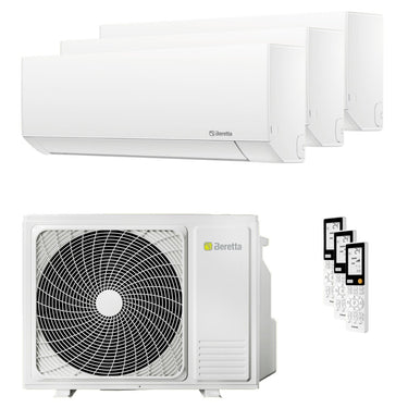 Condizionatore Beretta BREVA E trial split 9000+9000+12000 BTU inverter A++  unità esterna 5.5 kW
