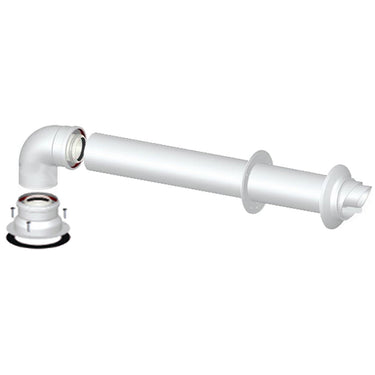 Kit scarico fumi coassiale orizzontale ø 60/100 M/F per caldaie a condensazione Bosch