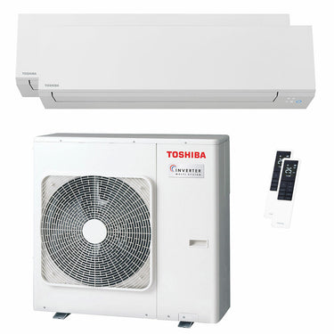 Condizionatore Toshiba SHORAI Edge White dual split 18000+18000 BTU inverter A++ wifi unità esterna 10 kW
