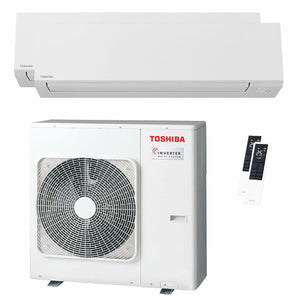 Condizionatore Toshiba SHORAI Edge White dual split 12000+18000 BTU inverter A+++ wifi unità
