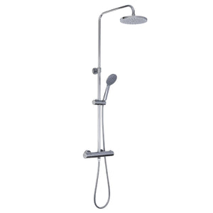 Colonna doccia Paffoni ZCOL643CR Birillo Cold con miscelatore termostatico e soffione Ø200