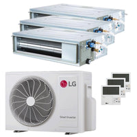 Condizionatore LG Canalizzabile CL trial split 9000+9000+12000 BTU inverter A+++  unità esterna 5.3 kW