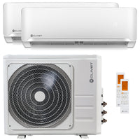 Condizionatore Clivet Essential 2 dual split 18000+18000 BTU inverter classe A unità esterna 12,3 kW