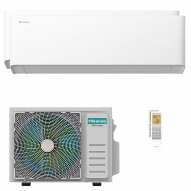 Condizionatore Hisense Uni HB dual split 12000+12000 BTU inverter A++ wifi unità esterna 5 kW