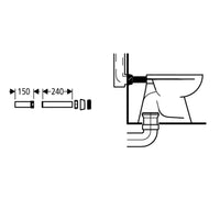 Canotto di scarico Grohe per cassette WC 