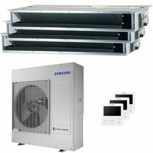 Condizionatore Samsung canalizzabile trial split 18000+18000+18000 BTU inverter A++ unità esterna 10