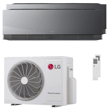 Condizionatore LG ARTCOOL Mirror AI dual split 12000+18000 BTU inverter A+++ wifi unità esterna 5.3 kW