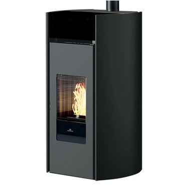 Stufa a pellet Edilkamin Myrna Q Plus cipria 12 kW aria canalizzata wifi