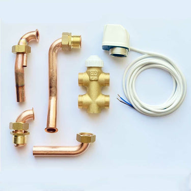 Kit valvola a tre vie 3V2X per ventilconvettori Clivet Aura attacchi acqua sinistri 3/4"