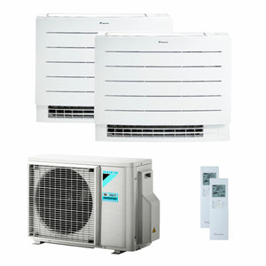 Condizionatore Daikin Perfera Floor dual split 9000+12000 BTU inverter A+++ wifi unità esterna