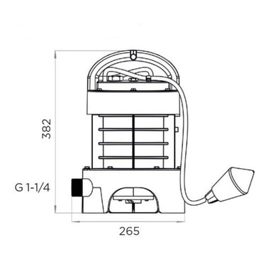 Pompa sommersa Sanipump con sistema di triturazione Sanitrit monofase 1.5 kW