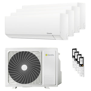 Condizionatore Beretta BREVA E quadri split 9000+9000+9000+12000 BTU inverter A++ unità esterna 7.5