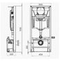 Trituratore WC SFA Saniwall Pro UP Piastrellabile - con telaio ad incasso per WC sospeso e bagno completo 