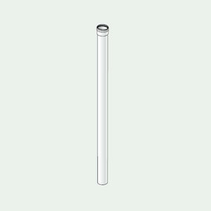 Tubo ø 60 mm lungh. 0,50 m m/f (bianco)