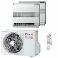 Condizionatore Toshiba Console J2 dual split 9000+12000 BTU inverter A++ unità esterna 4,0 kW