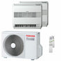 Condizionatore Toshiba Console J2 dual split 9000+12000 BTU inverter A++ unità esterna 4,0 kW