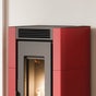 Stufa a pellet Cadel Cristal 6 ad aria 5,5 kW - WiFi ROSSO