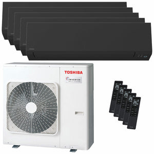 Condizionatore Toshiba SHORAI Edge Black penta split 7000+9000+9000+12000+12000 BTU inverter A++ wif