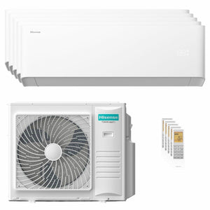 Condizionatore Hisense Uni HB penta split 9000+9000+9000+9000+9000 BTU inverter A++ wifi unità ester