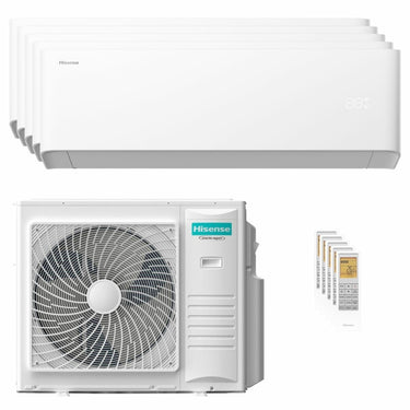 Condizionatore Hisense Uni HB penta split 9000+9000+9000+12000+12000 BTU inverter A++ wifi unità esterna 10 kW