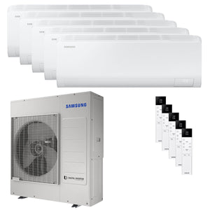 Condizionatore Samsung Cebu S2 penta split 7000+7000+7000+9000+12000 BTU inverter A++ wifi unità est