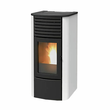 Stufa a pellet MCZ Clio Hydro 23 S1 23 kW bianca ad acqua
